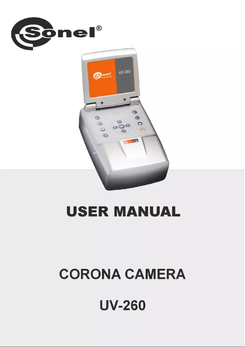Image de la première page du manuel de l'appareil UV-260