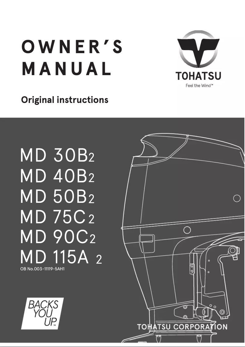 Página 1 del manual Manual de usuario Tohatsu MD30B2