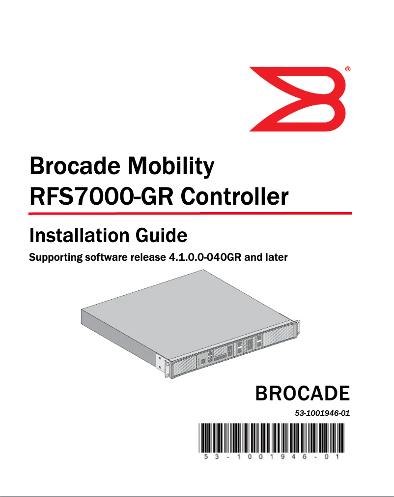 Página 1 del manual Manual de usuario Brocade Mobility RFS7000-GR