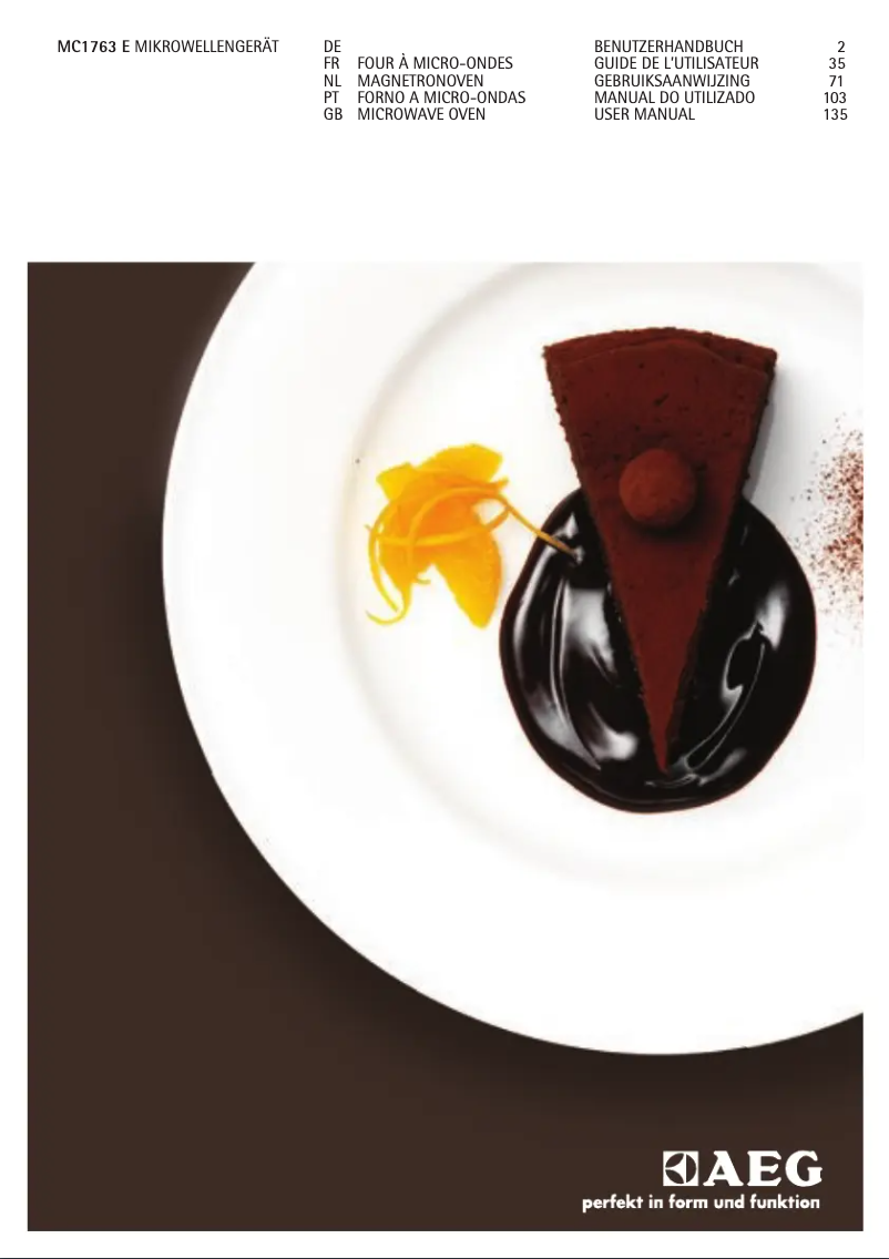 Image de la première page du manuel de l'appareil MC 1763 E-W