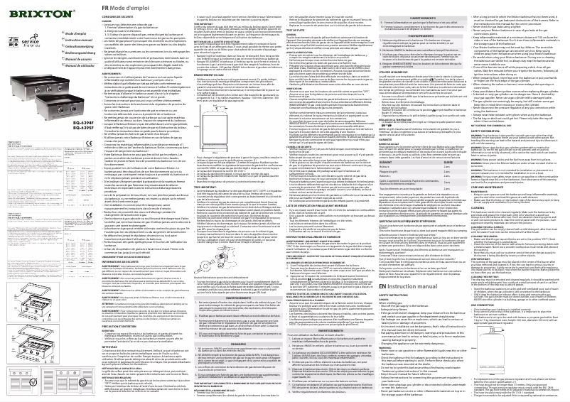Image de la première page du manuel de l'appareil BQ-6394F