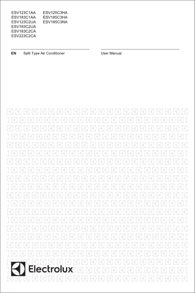 Page 1 de la notice Manuel utilisateur Electrolux ESV183C1AA
