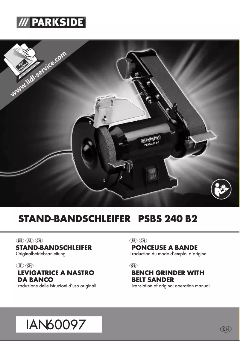 Page n°1 - Manuel utilisateur Parkside PSBS 240 B2