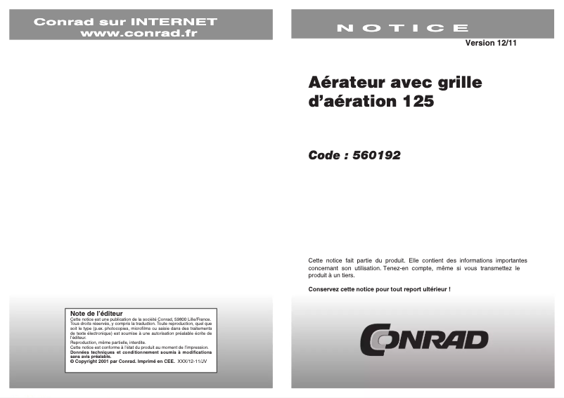 Page n°1 - Manuel utilisateur Siku 125 AZTHL