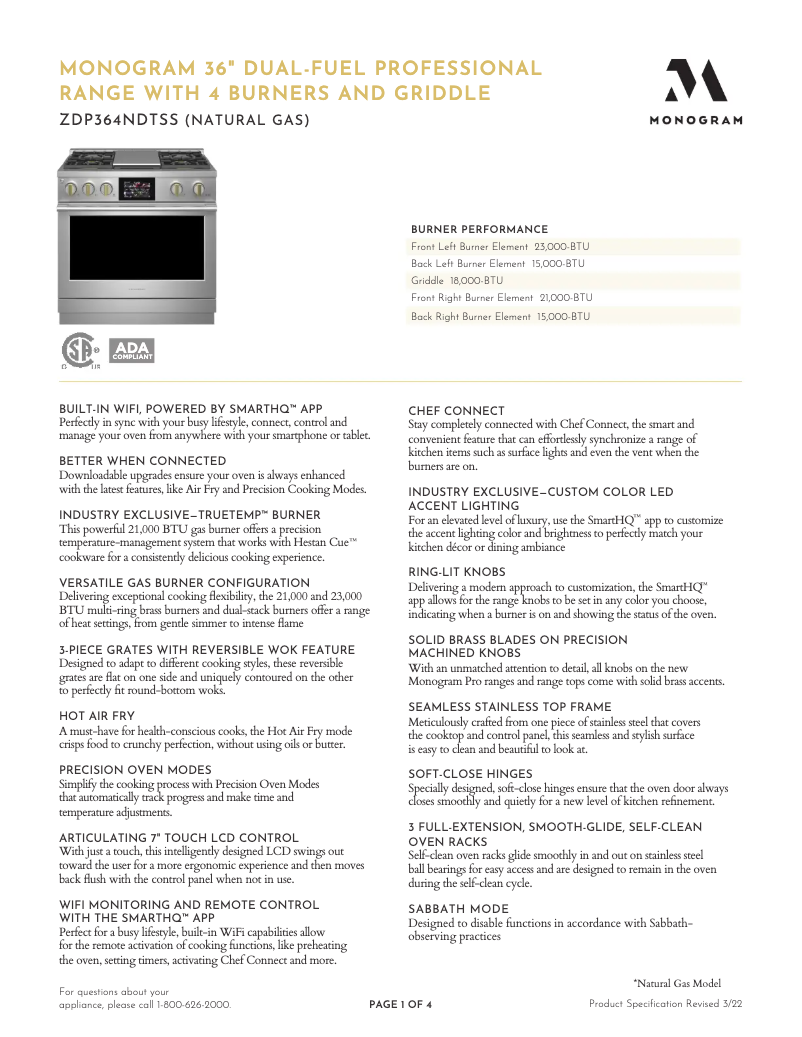 Image de la première page du manuel de l'appareil ZDP364NDTSS