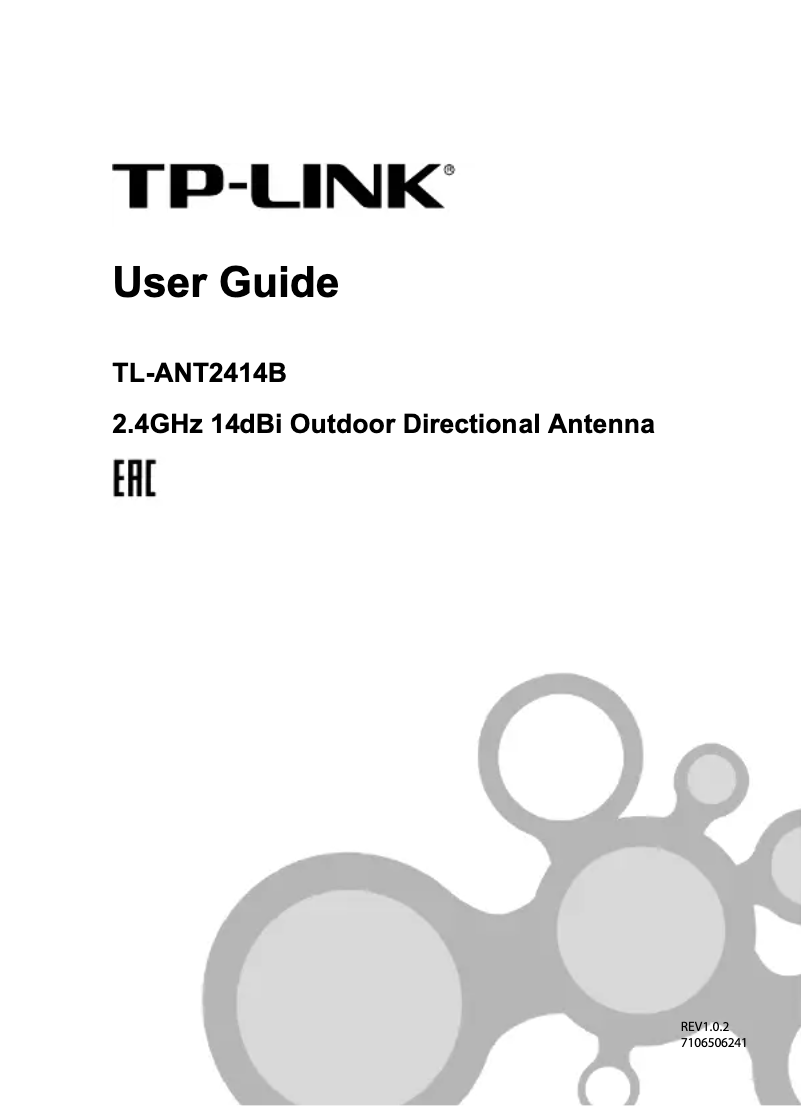Page n°1 - Mode d'emploi TP-Link TL-ANT2414B
