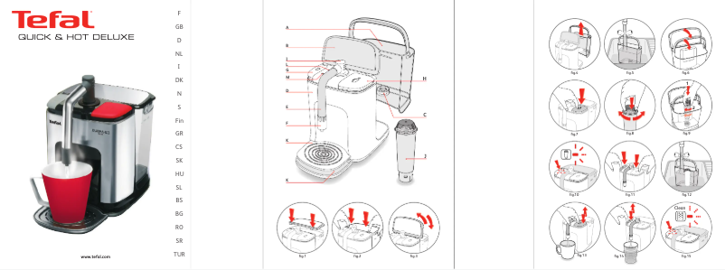 Page n°1 - Manuel utilisateur Tefal Quick & Hot Deluxe BR3088