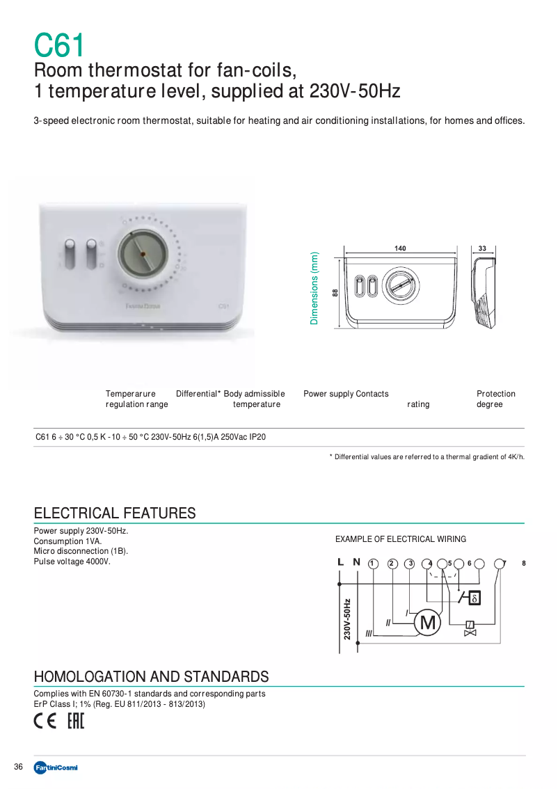 Image de la première page du manuel de l'appareil C61