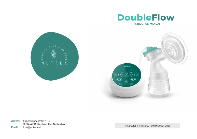 Page 1 de la notice Manuel utilisateur Nutrea DoubleFlow