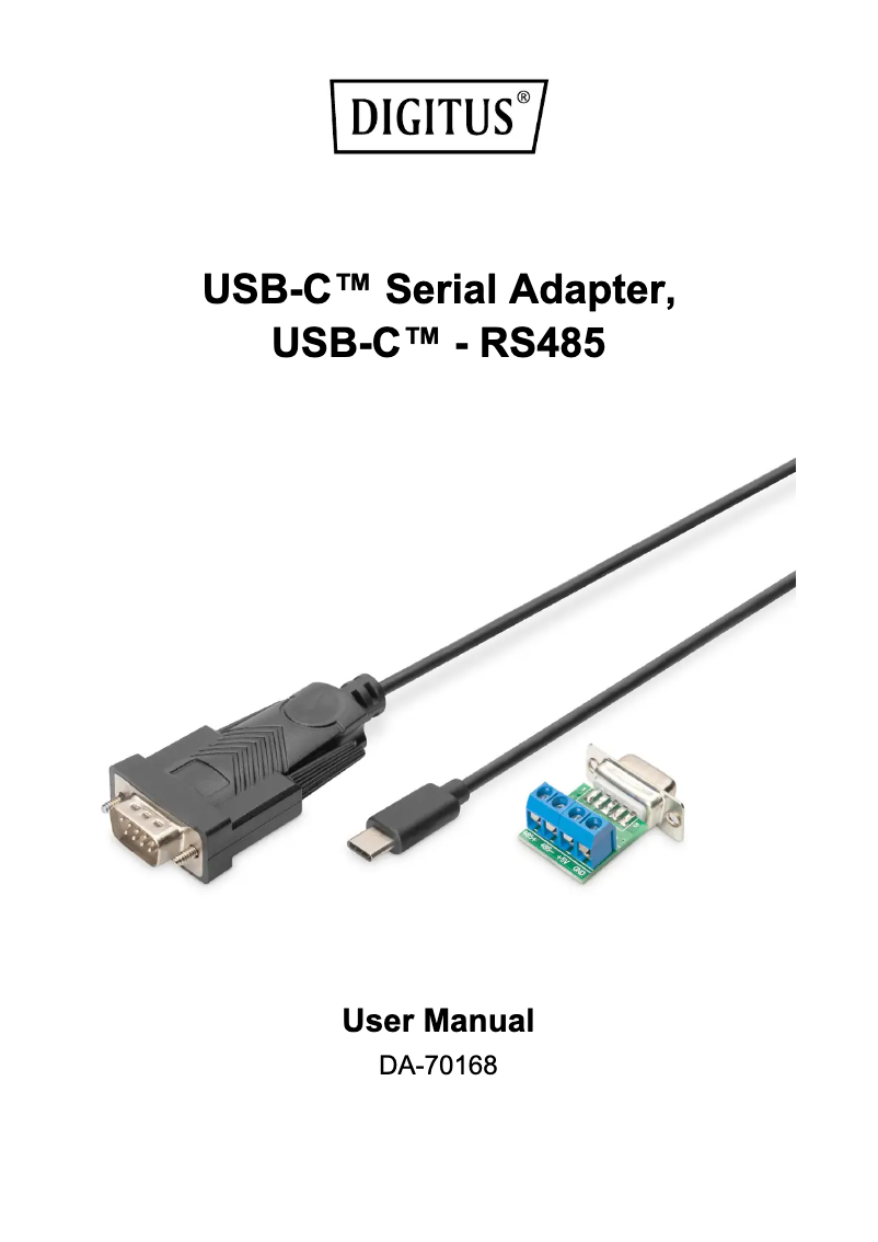 Page n°1 - Mode d'emploi Digitus DA-70168