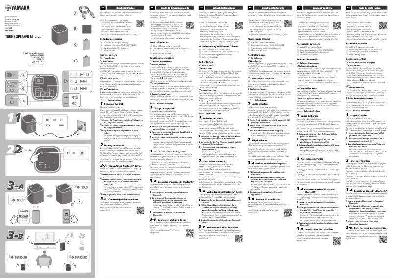 Image de la première page du manuel de l'appareil True X Speaker 1A WS-X1A