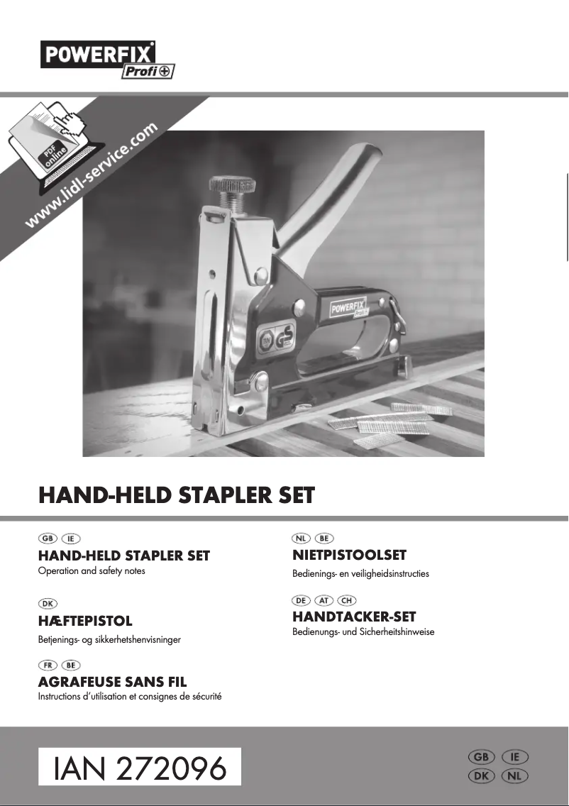 Page n°1 - Manuel utilisateur Powerfix PHTS 14 A1