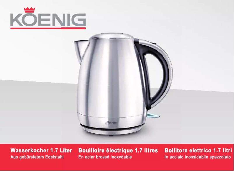 Page n°1 - Manuel utilisateur Koenig B02136