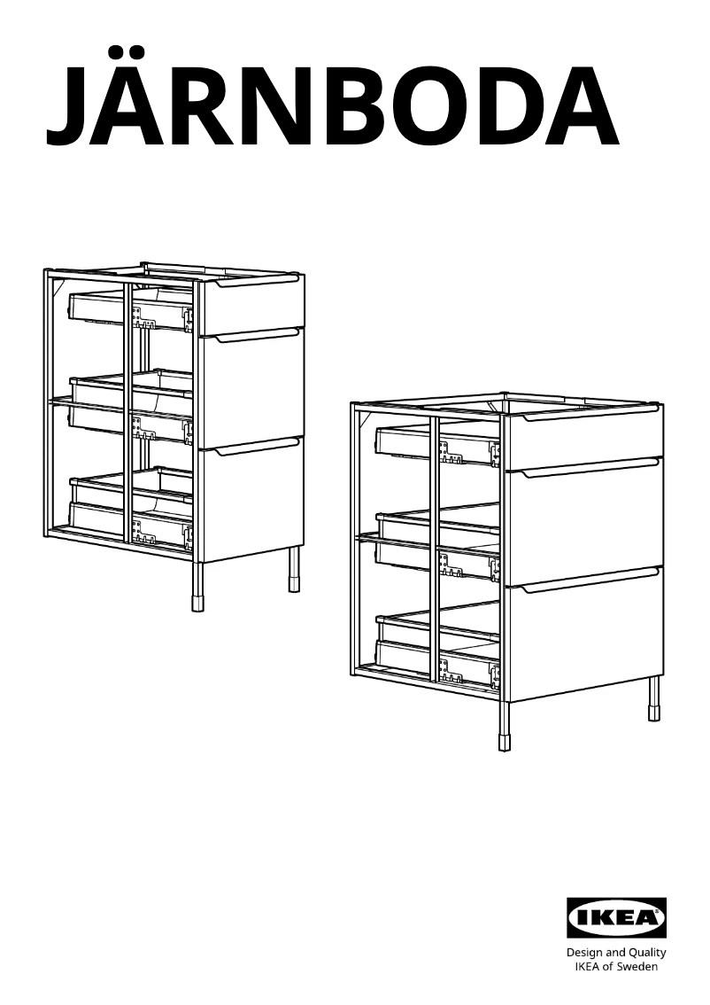 Page 1 de la notice Manuel utilisateur Ikea JÄRNBODA 905.147.26