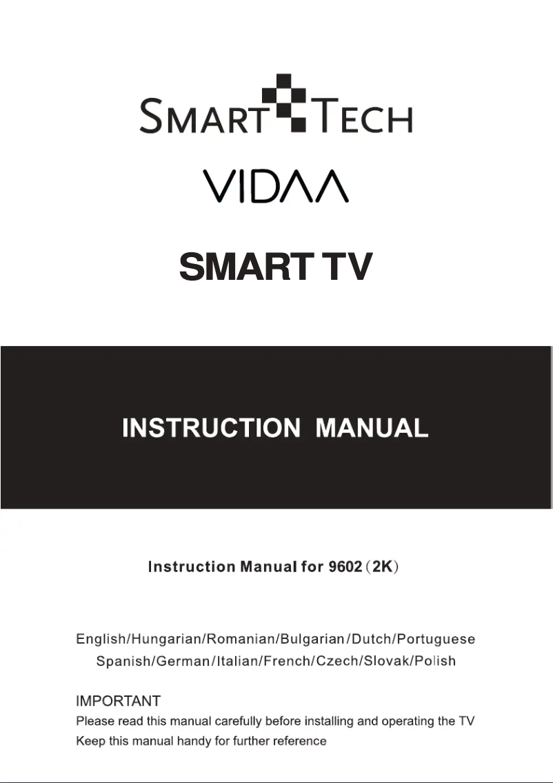 Page n°1 - Manuel utilisateur Smart Tech 43FV10T1