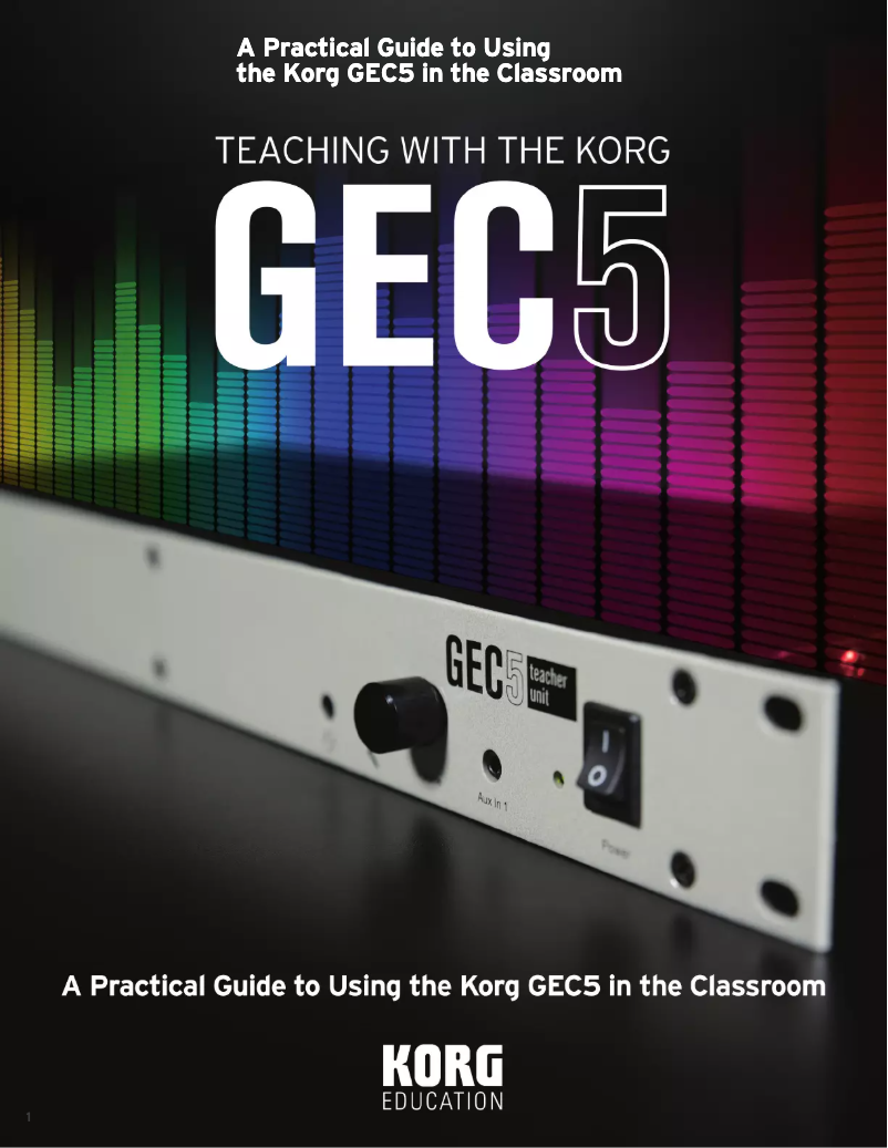 Page n°1 - Manuel utilisateur Korg GEC5
