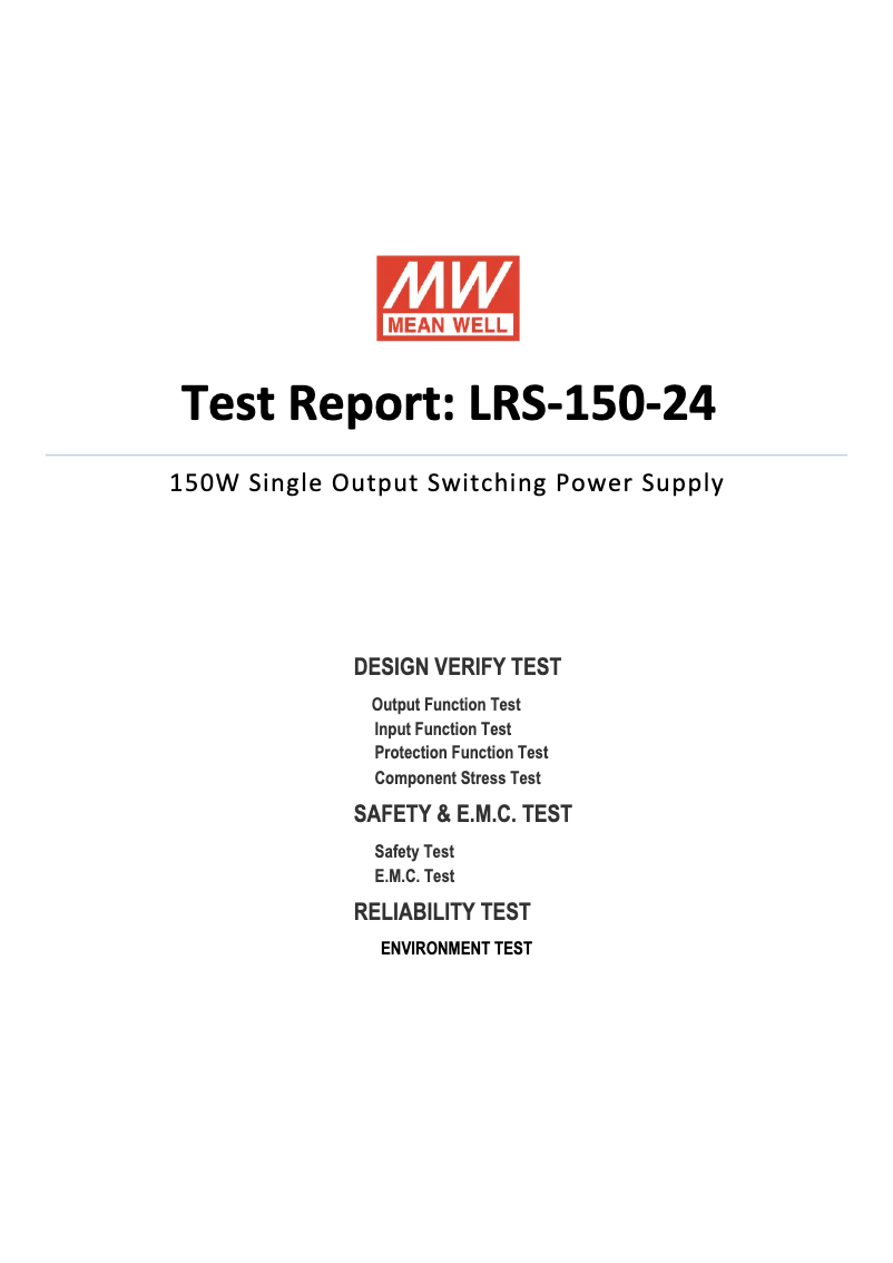 Image de la première page du manuel de l'appareil LRS-150-24
