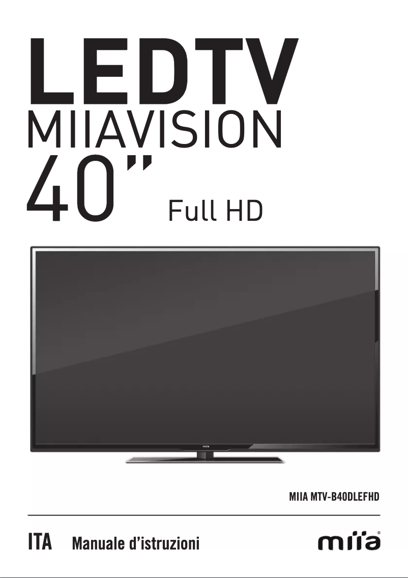 Page n°1 - Manuel utilisateur Miia MTV-B40DLEFHD