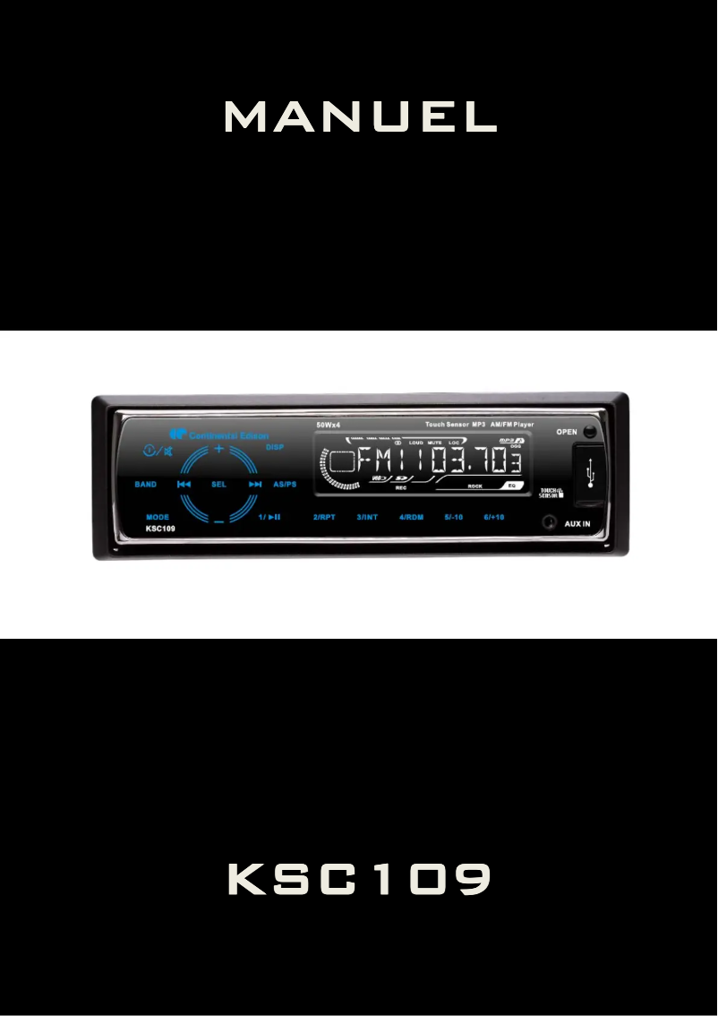 Página 1 del manual Manual de usuario Continental Edison KSC109