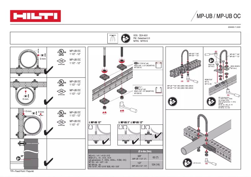 Página 1 del manual Manual de usuario Hilti MP-UB OC