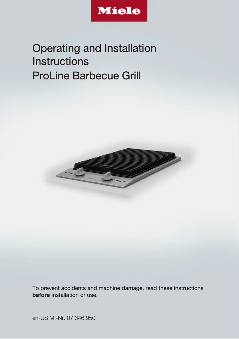 Page 1 de la notice Guide d'installation Miele CS 1322