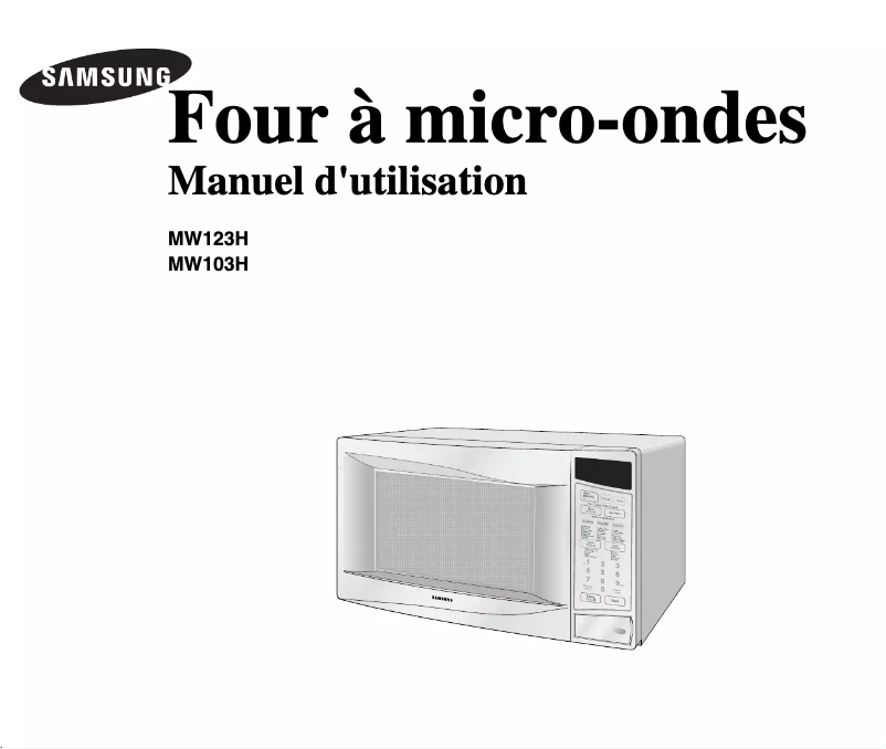 Page 1 de la notice Manuel utilisateur Samsung MW123H