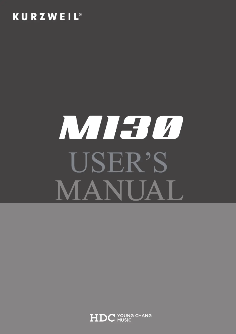 Image de la première page du manuel de l'appareil M130