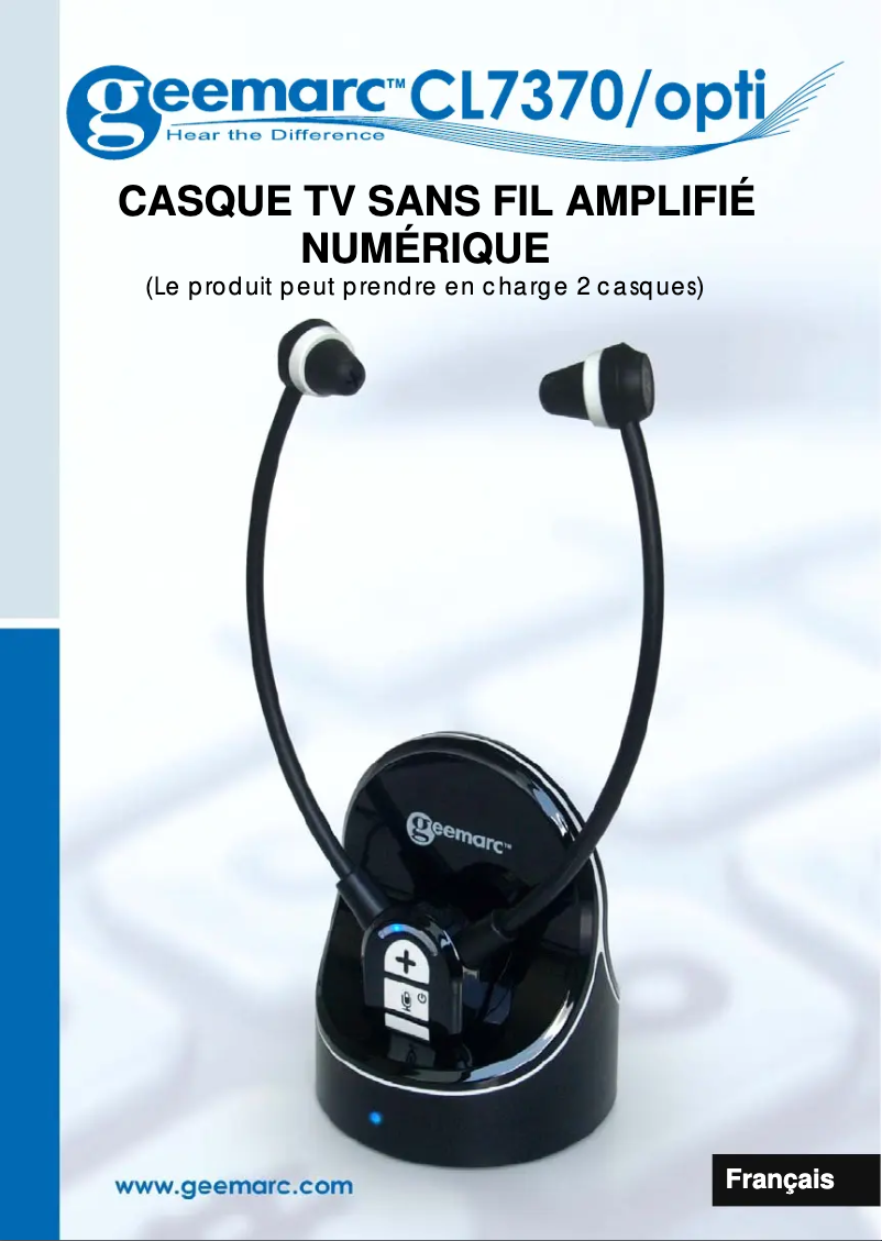 Page n°1 - Manuel utilisateur Geemarc CL7370 OPTI