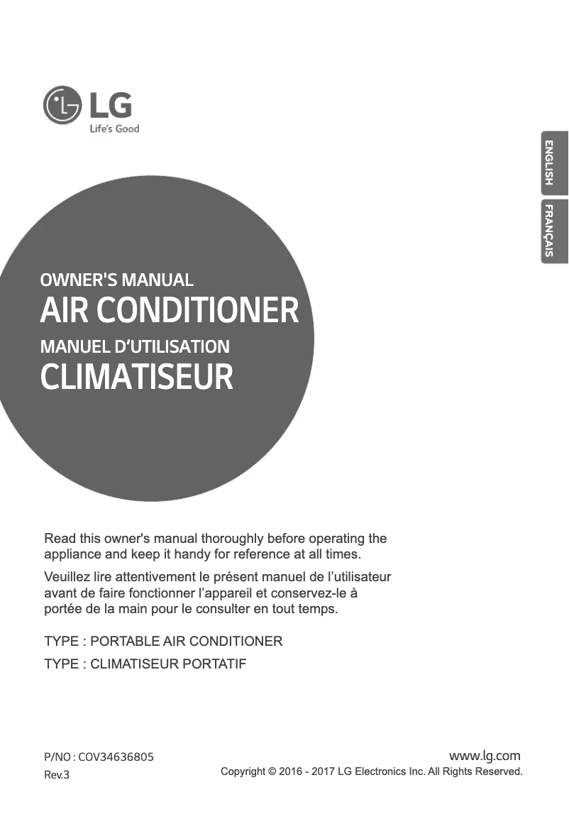 Page 1 de la notice Manuel utilisateur LG LP0817WSR