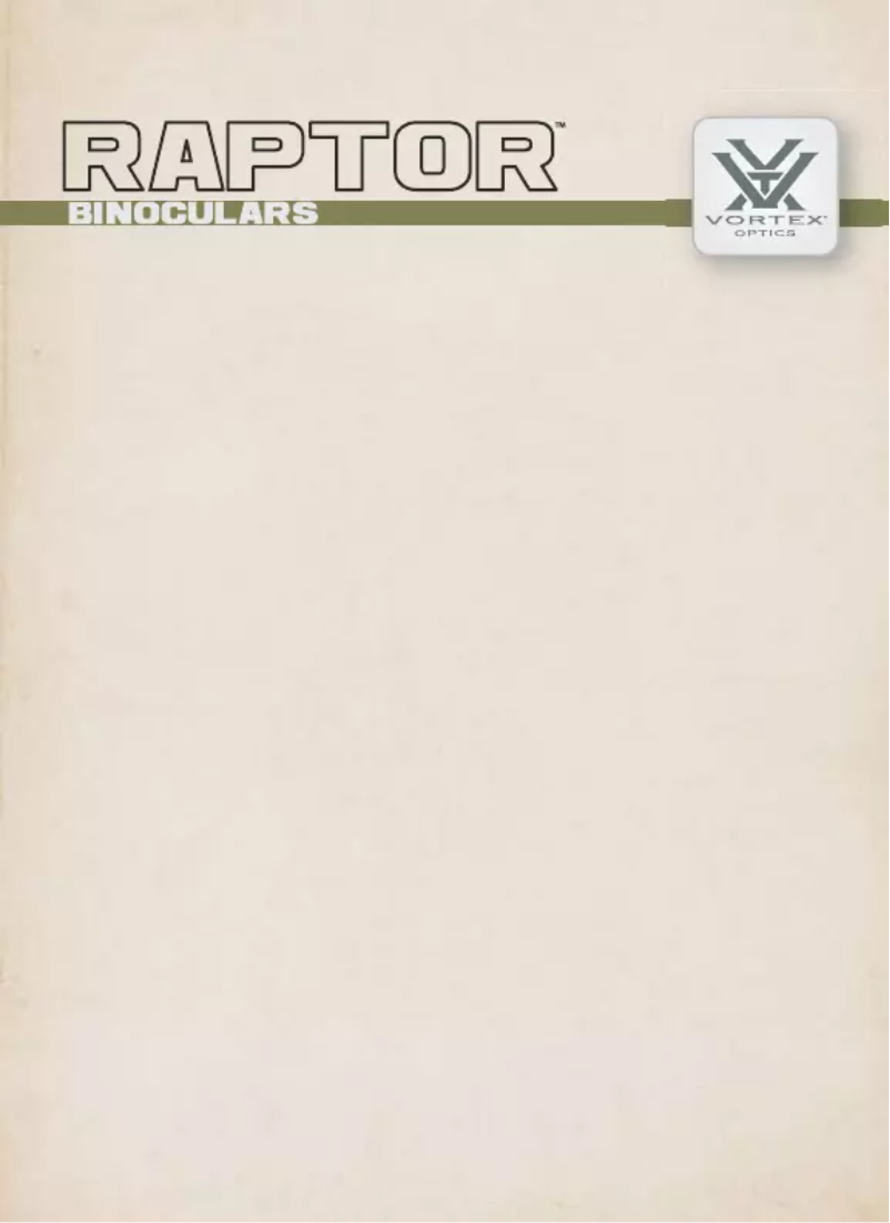 Image de la première page du manuel de l'appareil Raptor