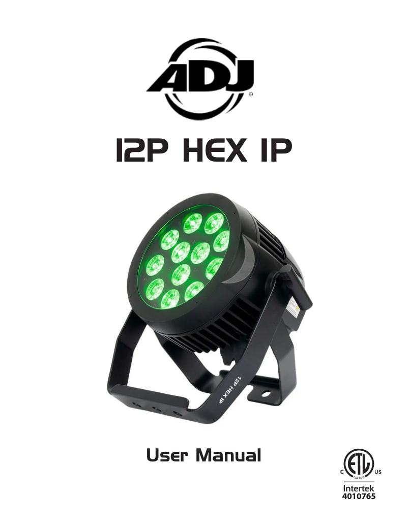 Image de la première page du manuel de l'appareil 12P HEX IP