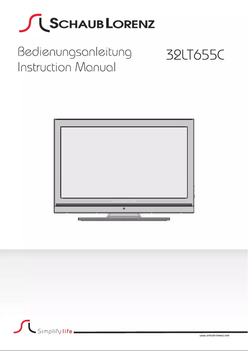 Page 1 de la notice Manuel utilisateur Schaub Lorenz 32LT655C