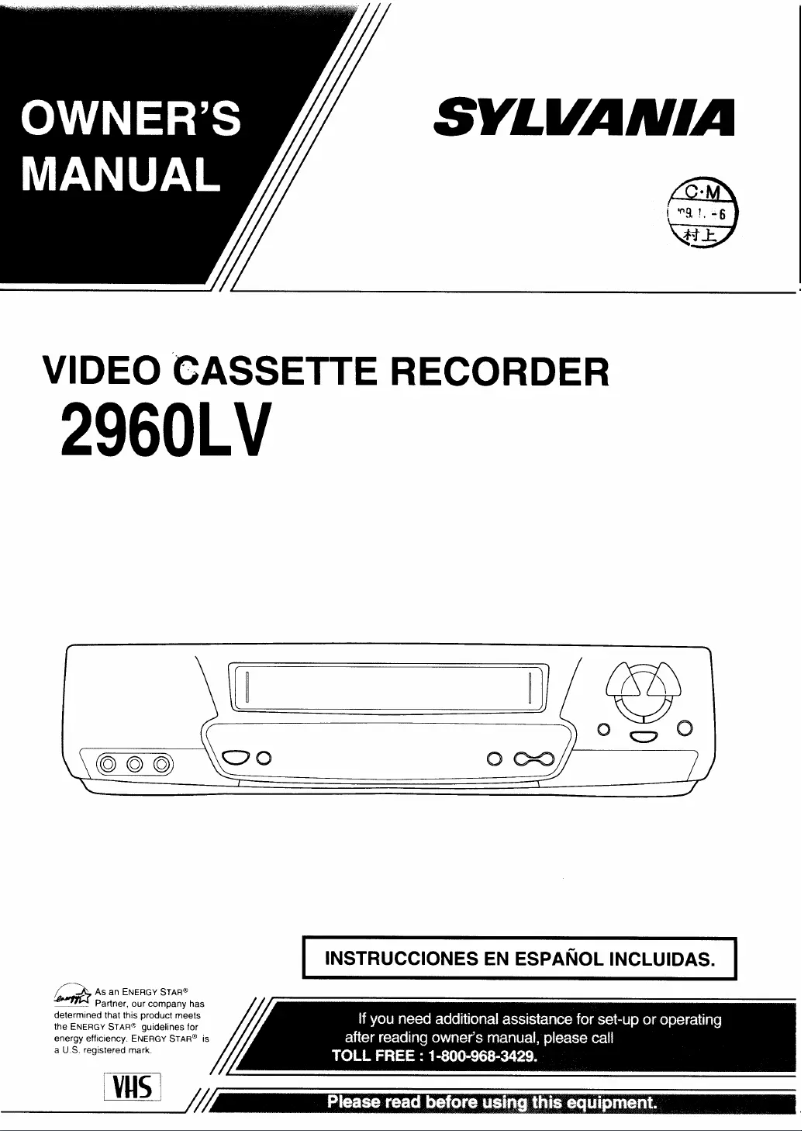 Page n°1 - Manuel utilisateur Sylvania 2960LV