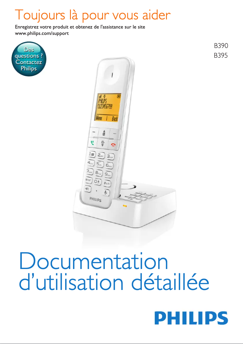 Page n°1 - Manuel utilisateur Philips B3902W