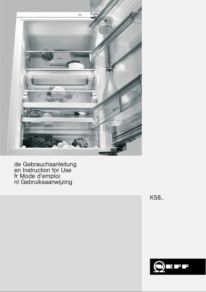 Page 1 de la notice Manuel utilisateur Neff K5885X4