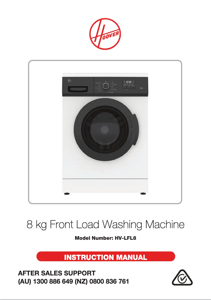 Page 1 de la notice Manuel utilisateur Hoover HV-LFL8