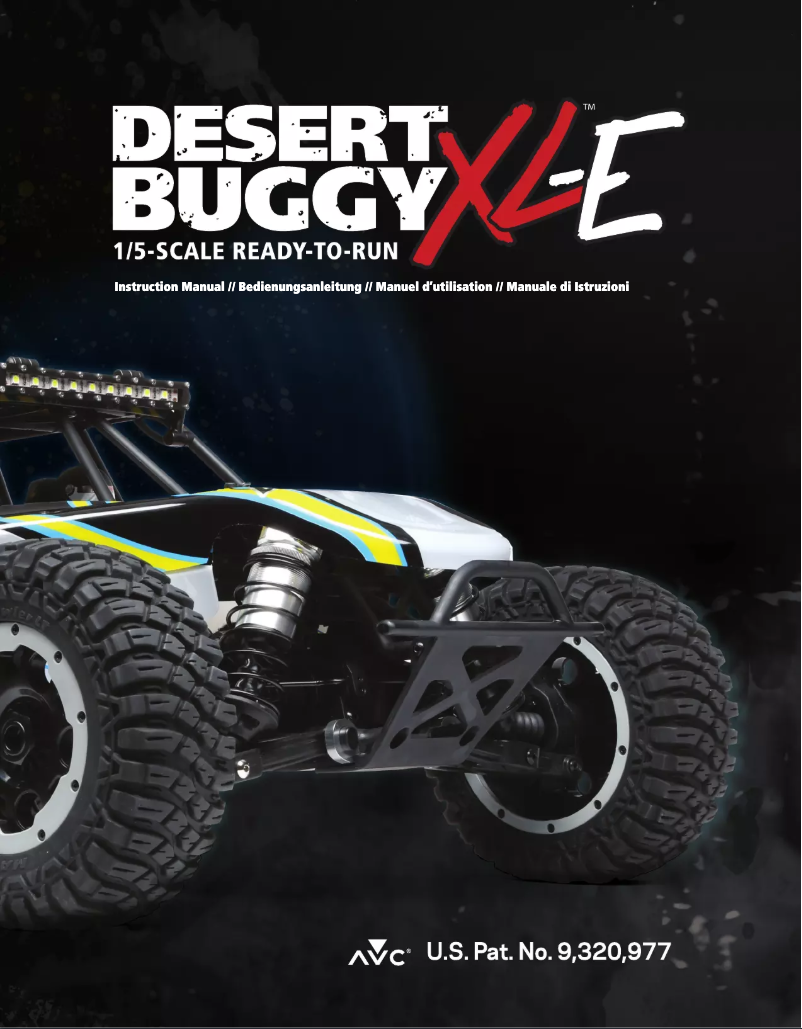 Page 1 de la notice Manuel utilisateur Losi Desert Buggy XL-E