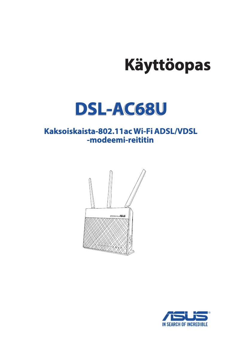 Page 1 de la notice Manuel utilisateur Asus DSL-AC68U