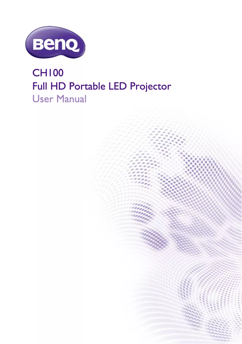 Page n°1 - Mode d'emploi BenQ CH100