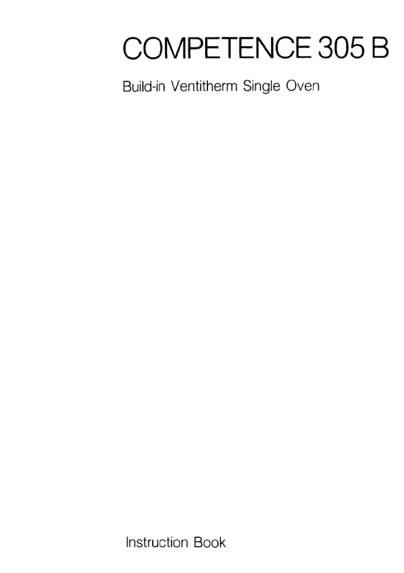 Page 1 de la notice Manuel utilisateur AEG Competence 305B W