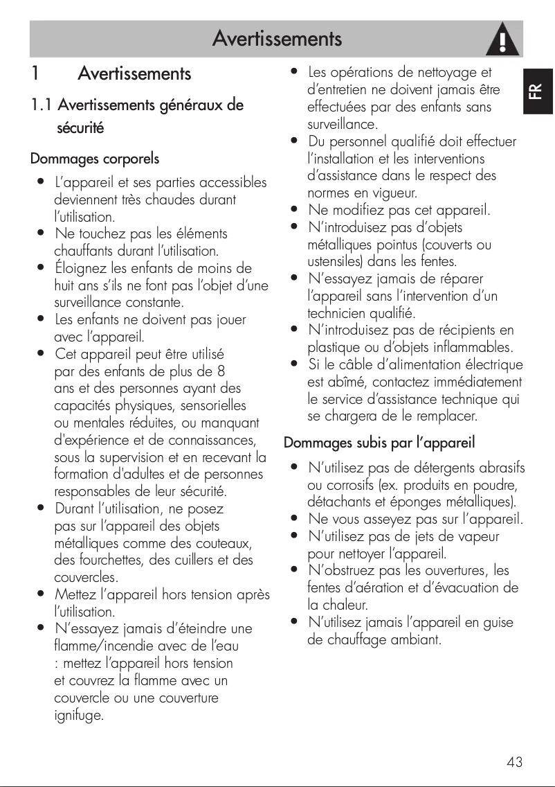 Page 1 de la notice Fiche technique Smeg CPR915X