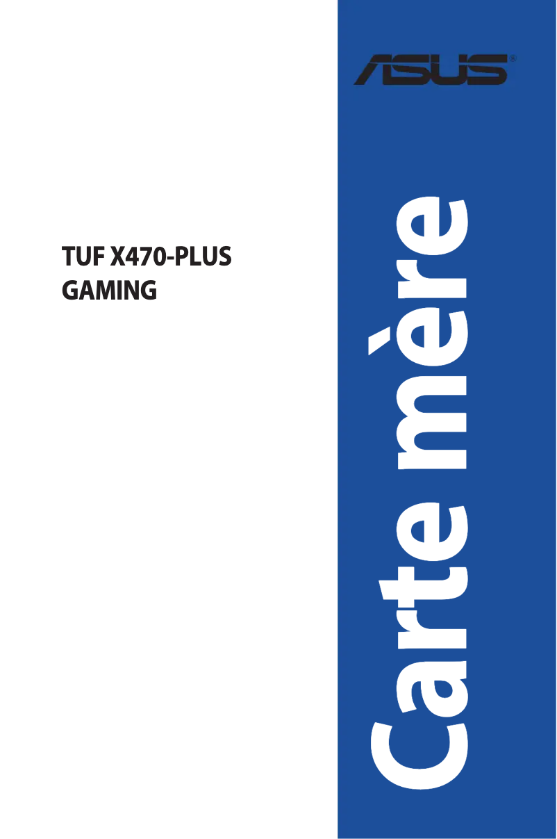 Page 1 of the manual User Manual Asus TUF X470-Plus Gaming