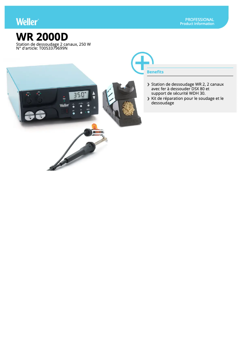 Image de la première page du manuel de l'appareil WR 2000D