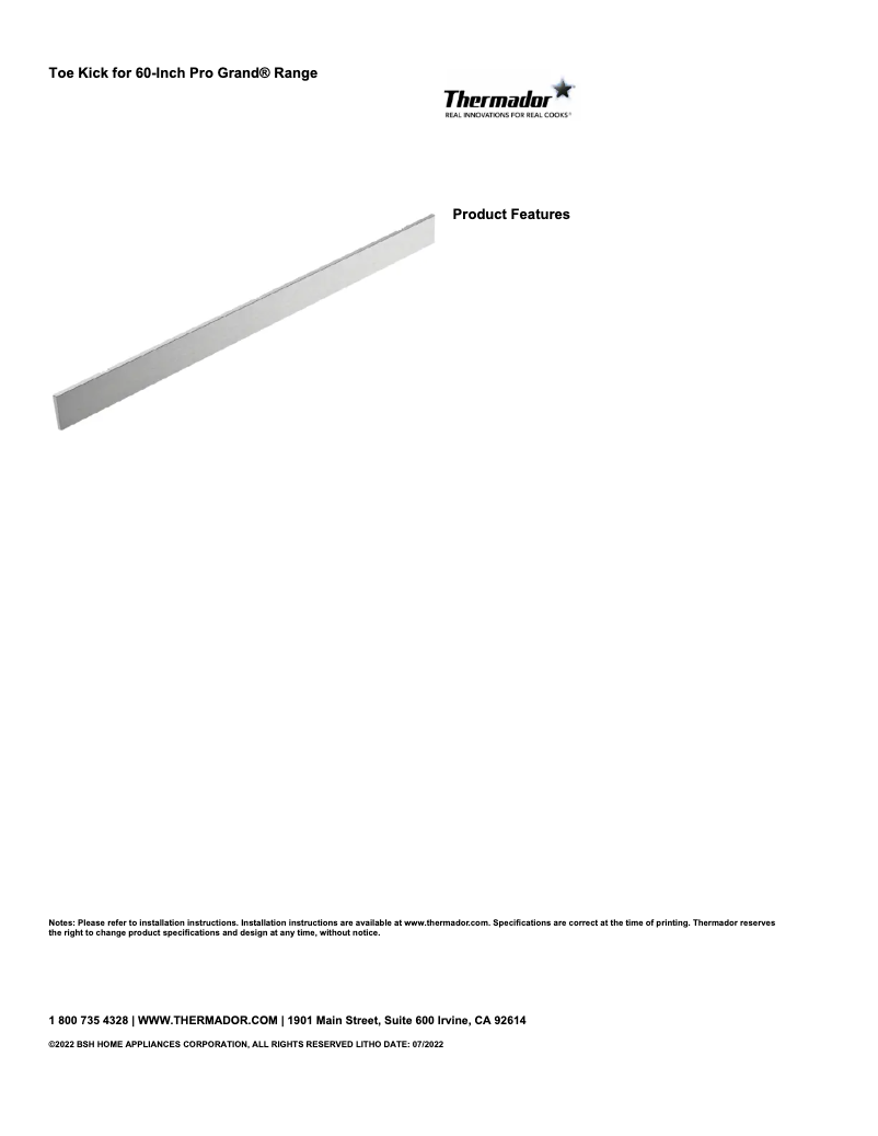 Image de la première page du manuel de l'appareil PA60WTKG