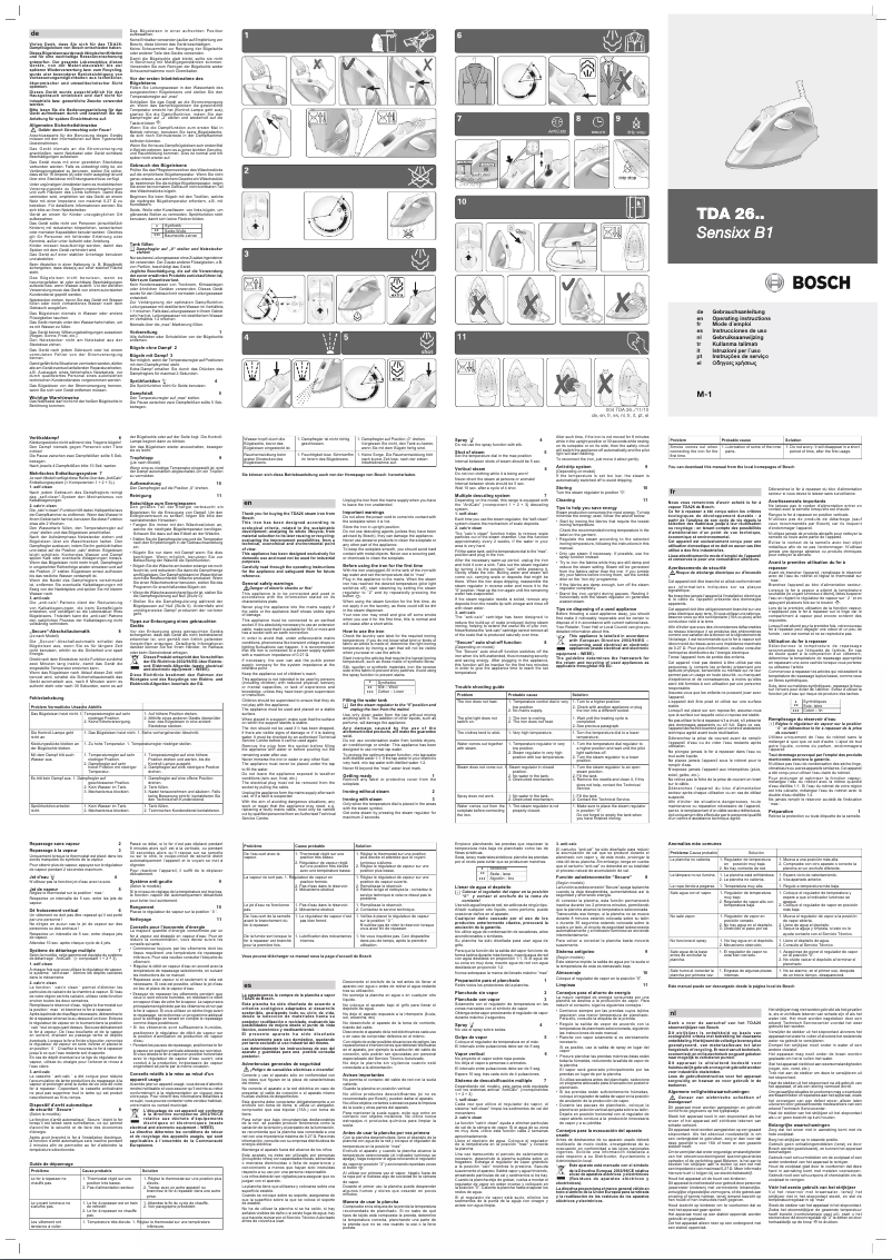 Page 1 de la notice Manuel utilisateur Bosch TDA2612