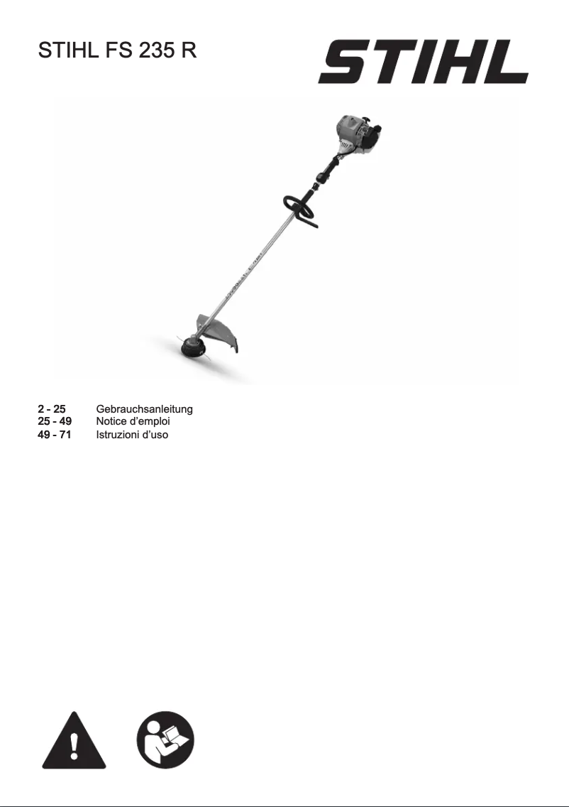 Image de la première page du manuel de l'appareil FS 235 R