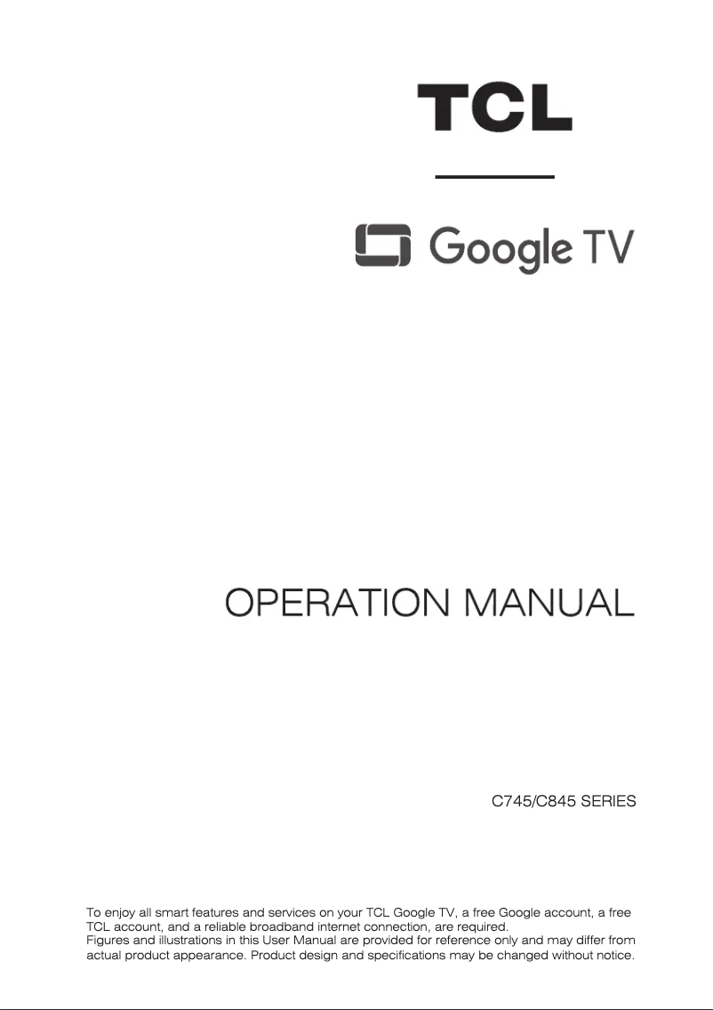 First page image of the manual for 50C845