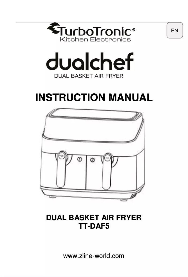 Page n°1 - Manuel utilisateur TurboTronic Dualchef TT-DAF5