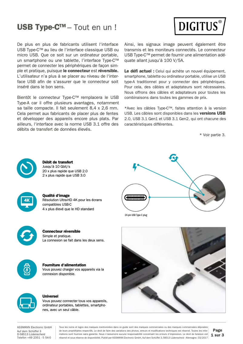 Page n°1 - Manuel utilisateur Digitus DB-300138-010-S