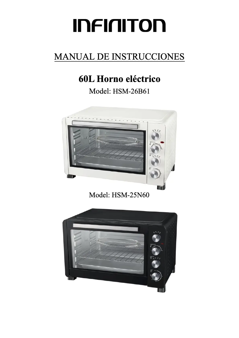 Page n°1 - Manuel utilisateur Infiniton HSM-26B61